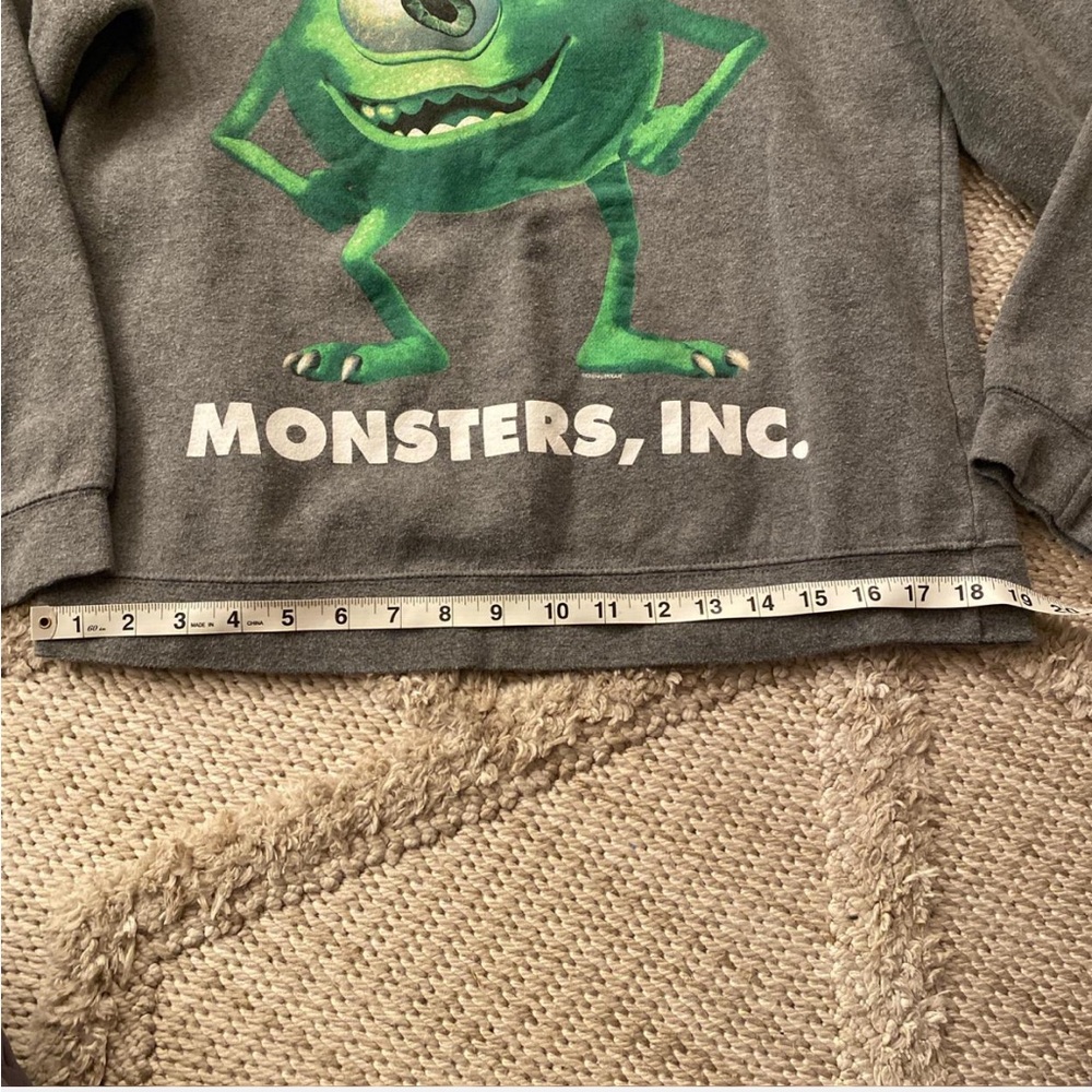 Disney Monsters Inc Mike Wazowski Sweatshirt Graphic Cozy Pullover - Picture 5 of 8